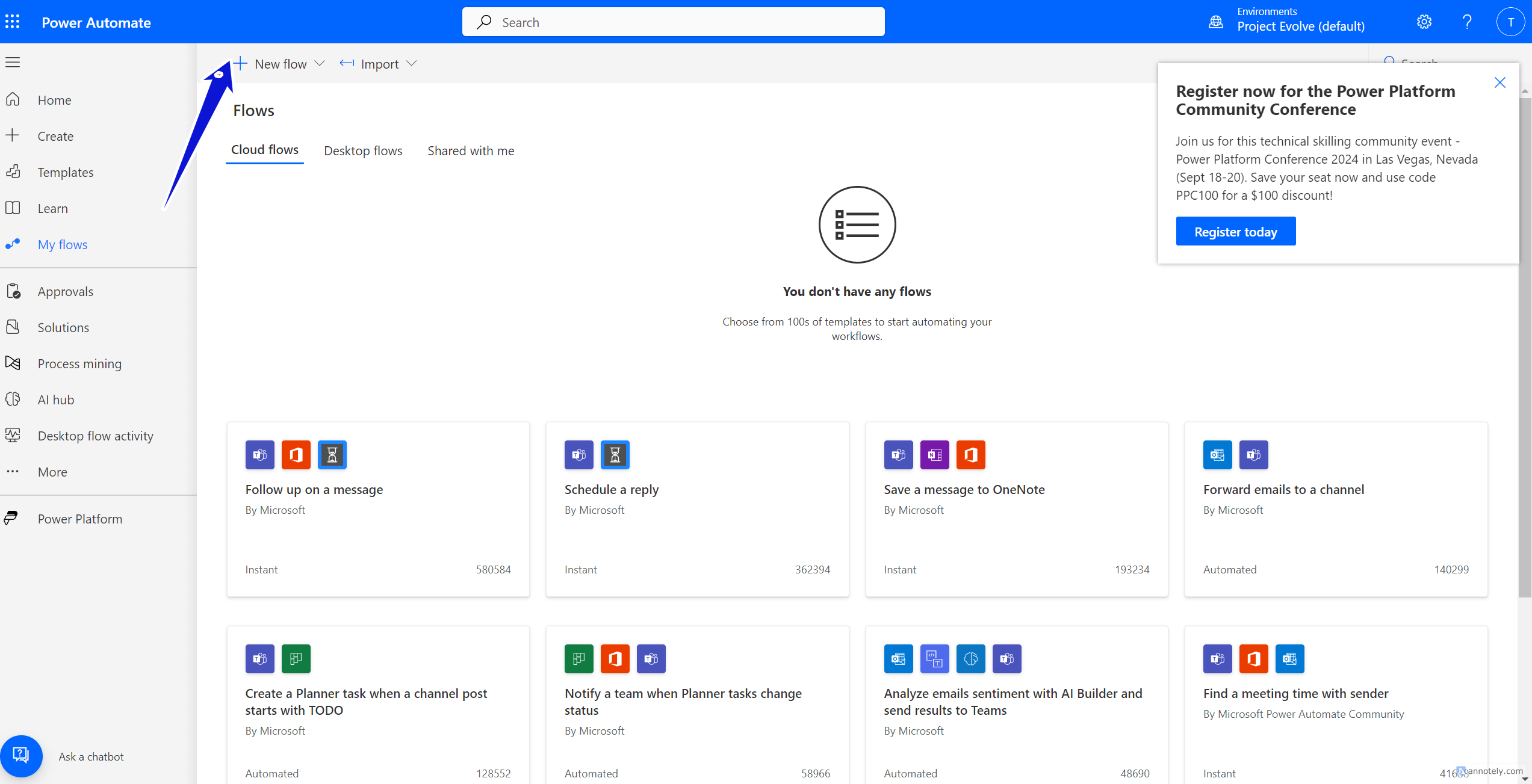 Power Automate New flow