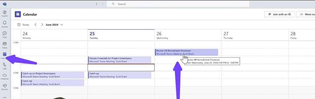 CoPilot in outlook for meetings