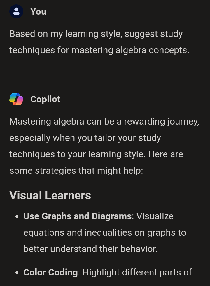 copilot learning style