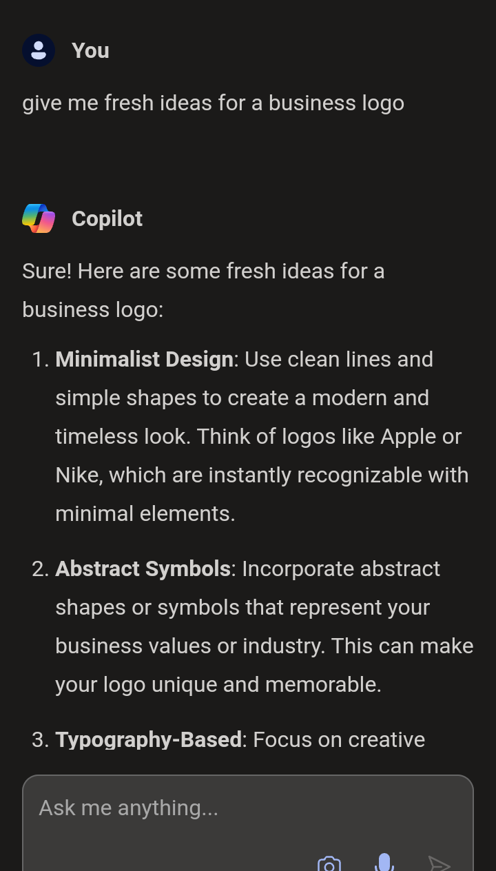 copilot fresh ideas